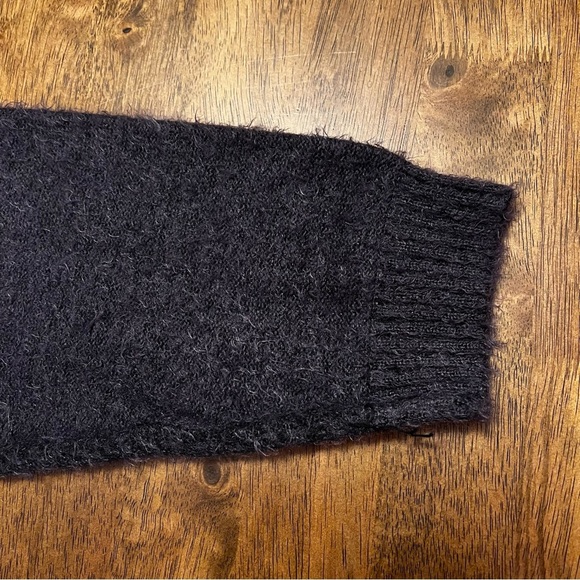 Free People Big City Turtleneck Sweater L Charcoal Soft Cozy Fall Winter Classic - Picture 10 of 13